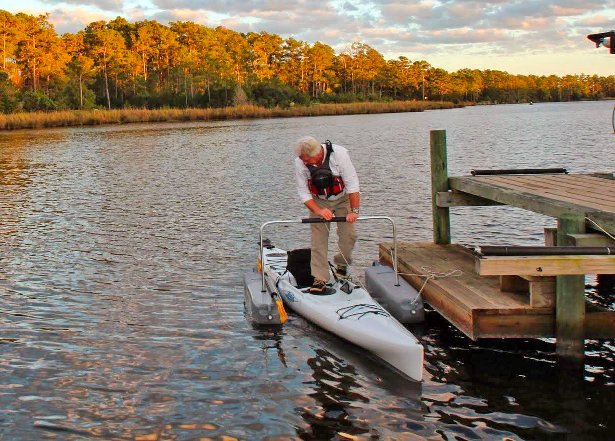 The Yak-a-Launcher Is An Easy Kayak Entry Device For The Elderly Or  Inexperienced