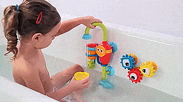 Yookidoo Baby Bath Toys Makes Bath-Time Fun - Flow N Fill Baby Bath Toy