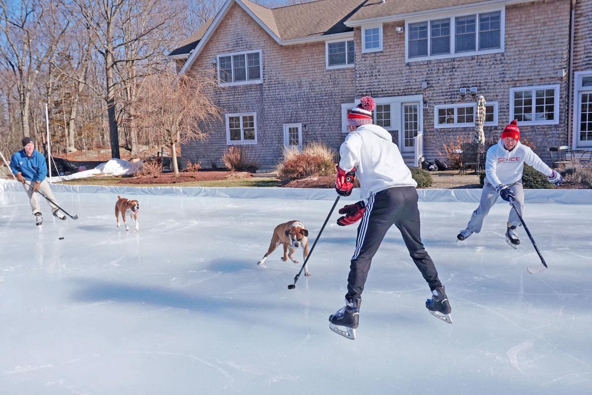 The EZ Ice Is a DIY Backyard Ice Rink That Sets Up In Just 60 Minutes