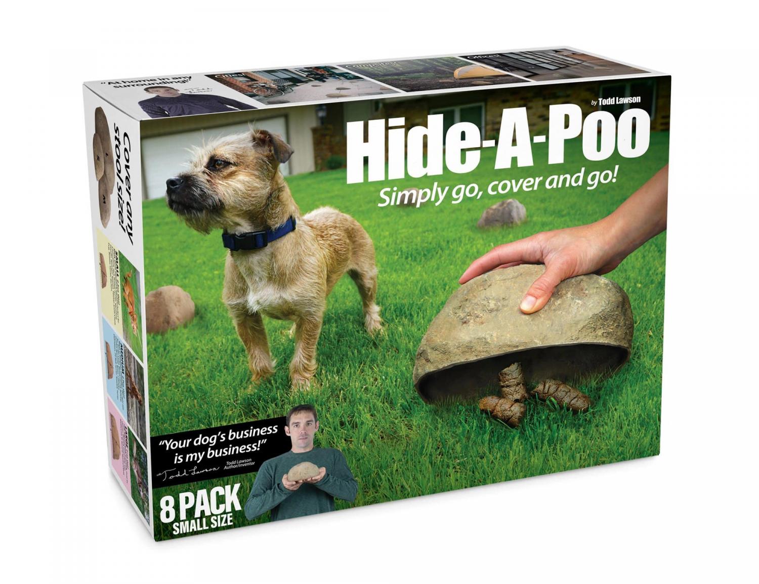 Hide-a-poo dog poo hider prank box