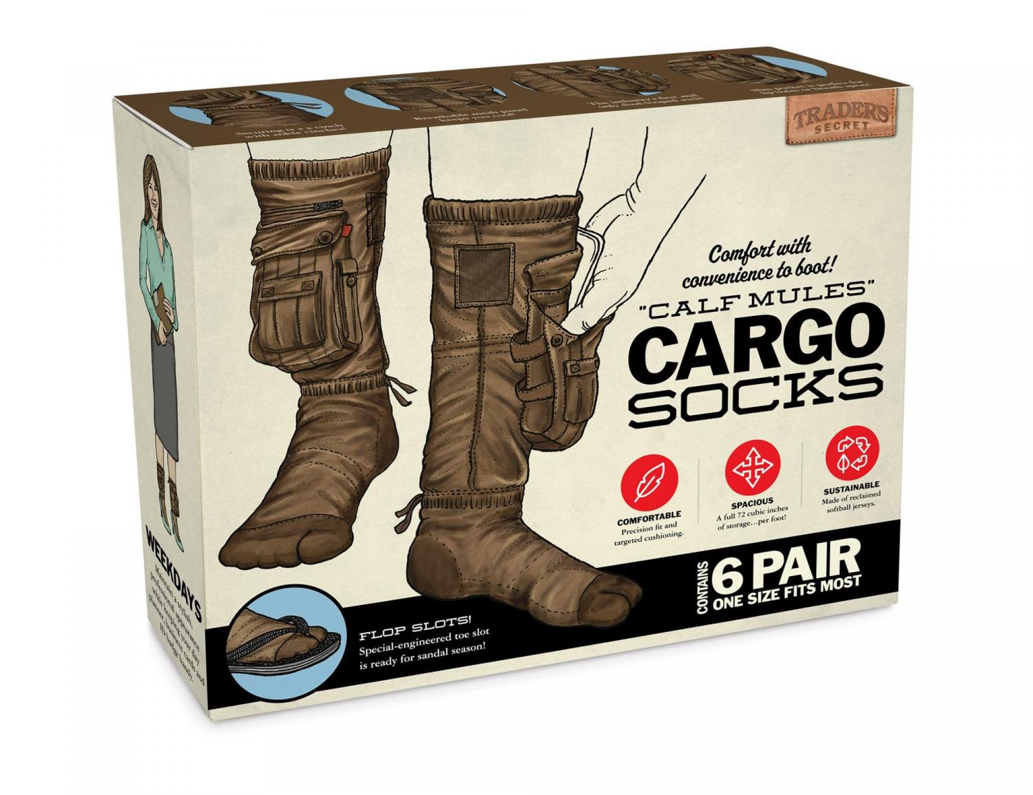Cargo socks prank box