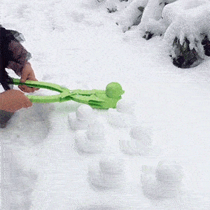 B Blesiya 6in1 Duck Shape Snowball Maker Snow Mold Blue Kids Winter Outdoor Sports Game 