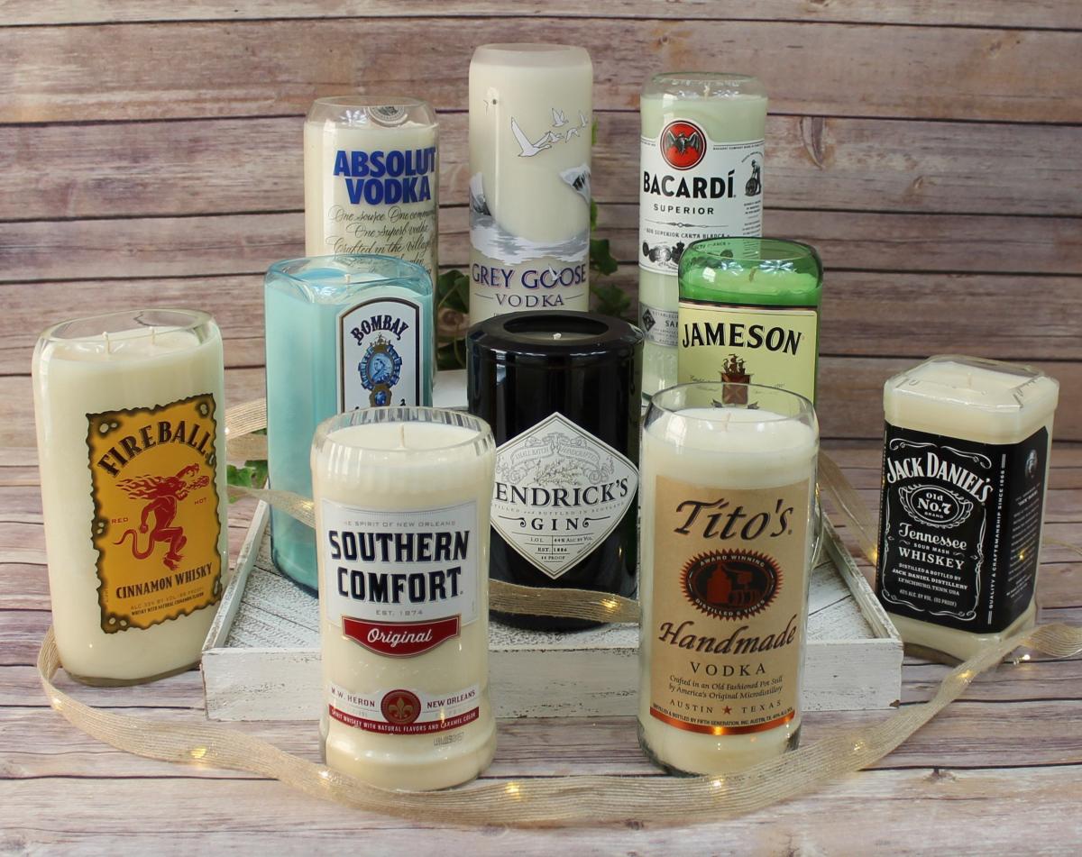 Candle that smells like booze