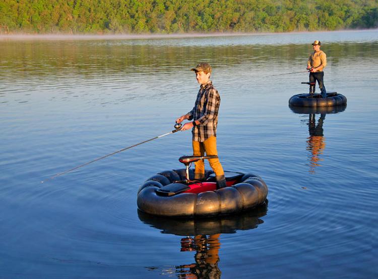 The Go Boat Personal Bumper Boat - Inflatable one-person fishing boat - one person hunting boat