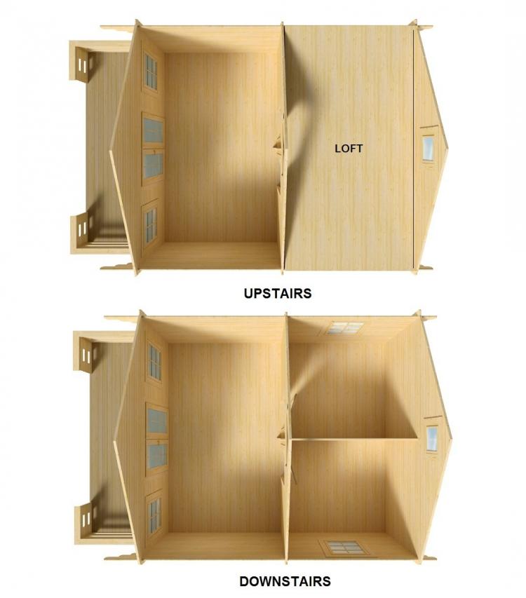 2-Story DIY Cabin Kit - Prefab cabin kits on amazon - Allwood log cabin .....