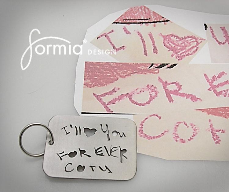 Your Child's Drawing As A Keychain