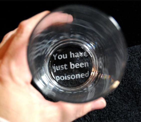 You've Been Poisoned Drinking Glass