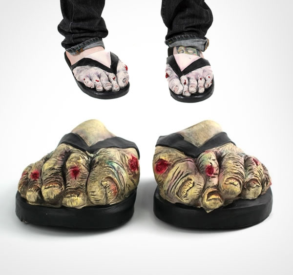  Zombie Hand in Halloween Night Cotton Slippers for