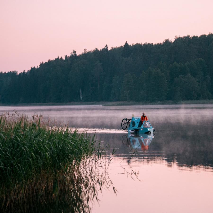 Z-Triton Is A Bizarre Bike That's Also A Boat And An RV