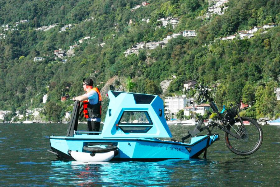 Z-triton Camper Boat Tricycle Hybrid