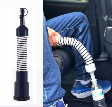 This Extendable Water Bottle Hose Lets You Pee In The Car During Long Road Trips