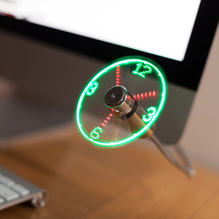 Usb clock fan настроить время