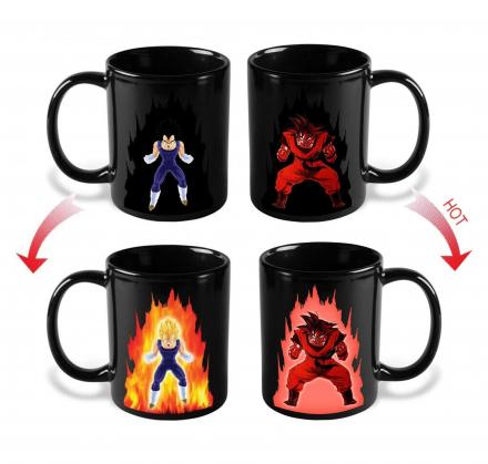 Vegeta and Goku Dragon Ball Z Heat Changing Coffee Mug