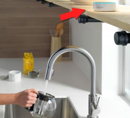 Voice-Activated Smart Water Faucet Pours Perfectly Measured Water