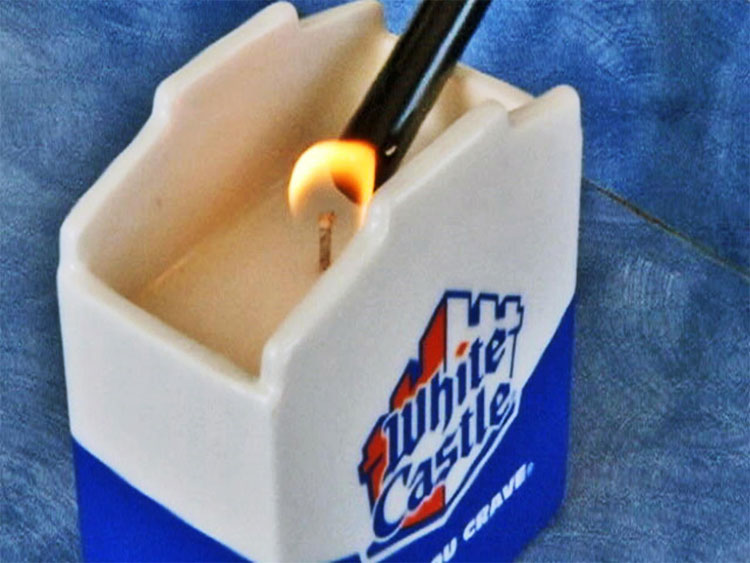 White Castle Slider Scented Candle