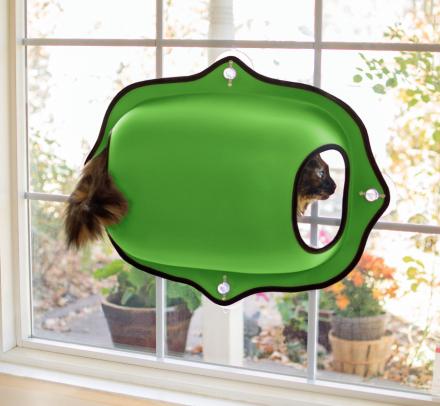 Window Mounted Cat Bed Gives Your Kitty A View While They Lounge
