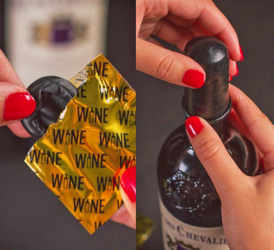 10 or 14 Condom-Style Packets The Wine Bottle Glove 7 Condom Style Stoppers Fully Reusable Funny Wine Novelty Air /& Water-Tight Seal For Wine Bottles Gift Box Included FDA-Approved Latex