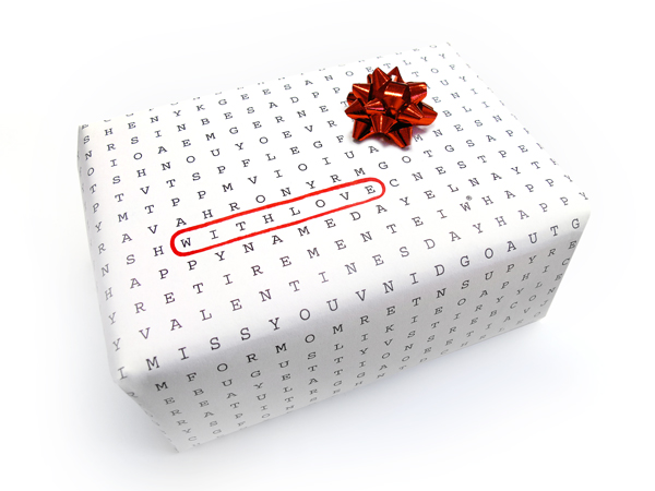 Word Search Gift Wrap