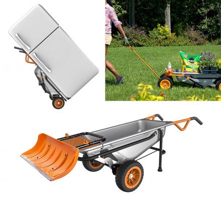 WORX Aerocart 8-in-1 Multi-Function Wheelbarrow Yard Cart