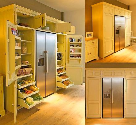 This Neptune Wrap-Around Refrigerator Pantry Is The Ultimate Kitchen Storage Solution