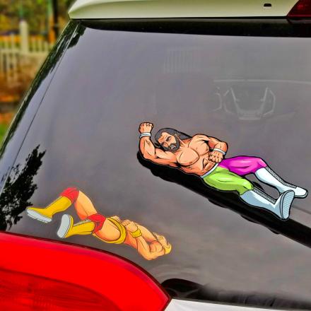 This Elbow Drop Rear Wiper Blade Decal Is a Must For 90's Wresting Fans