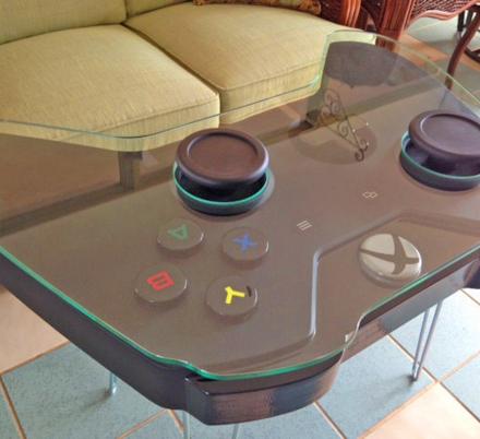 These Giant Xbox and Playstation Controller Coffee Tables Are Perfect For Any Game Room