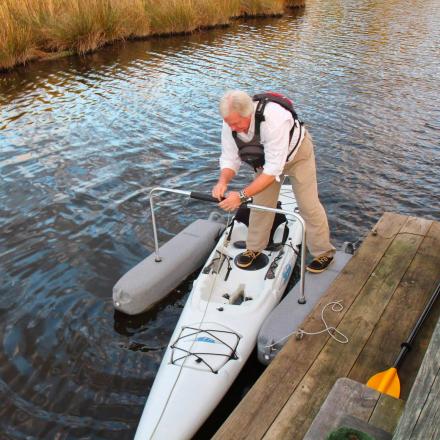 The Yak-a-Launcher Is An Easy Kayak Entry Device For The Elderly Or Inexperienced