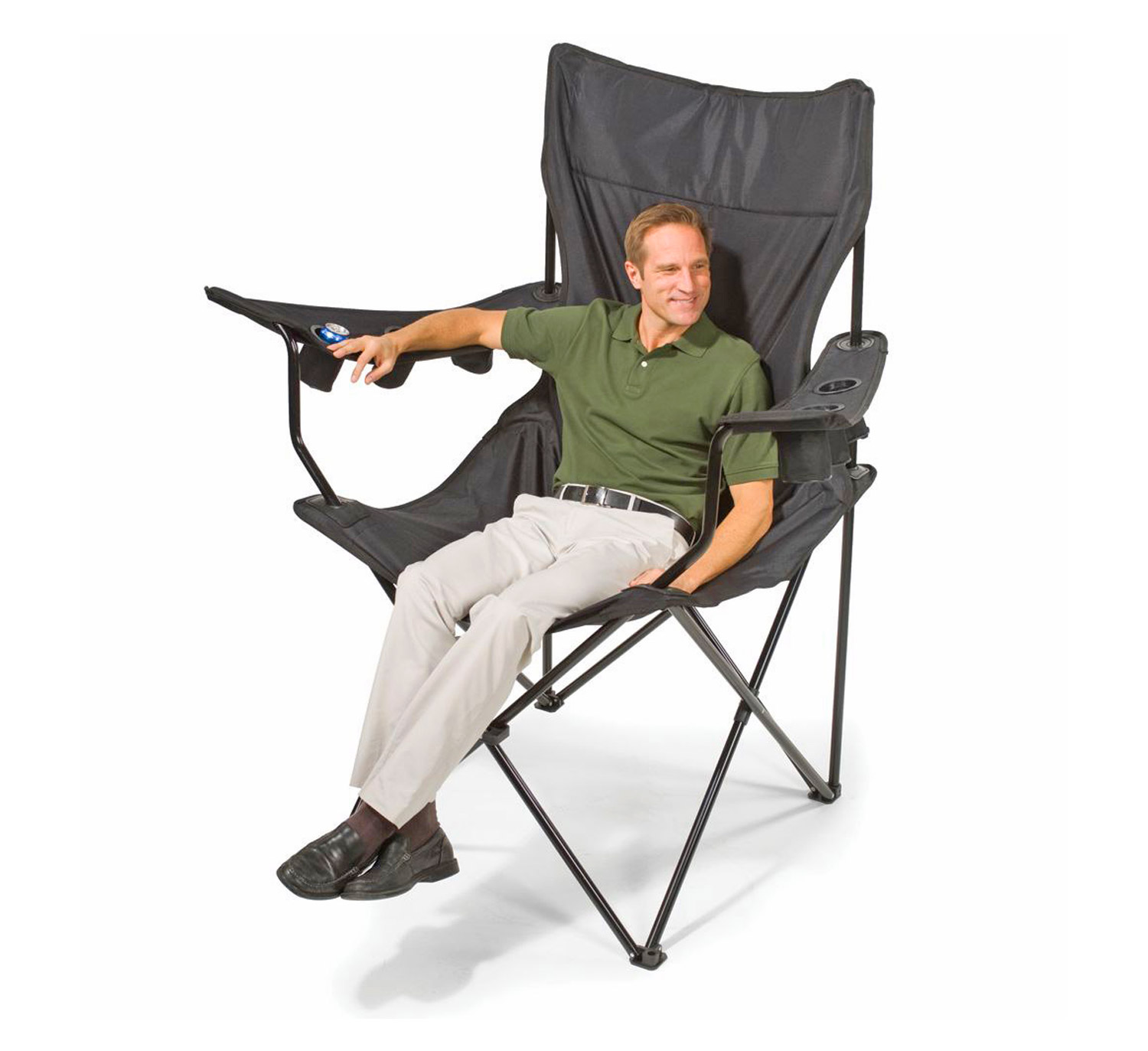 You Can Get A Giant Folding Chair That Has 6 Cup Holders