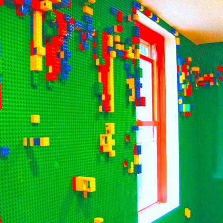 You Can Make a DIY Lego Wall With These Peel and Stick Lego Base Plates