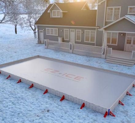 The EZ Ice Is a DIY Backyard Ice Rink That Sets Up In Just 60 Minutes