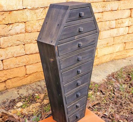 You Can Now Get A Custom Made Coffin Apothecary Cabinet