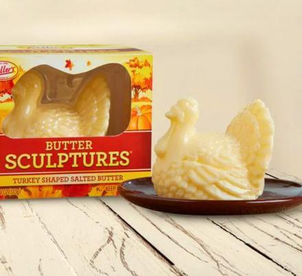 You Can Now Get a Turkey Shaped Butter Sculpture For Your Thanksgiving Table