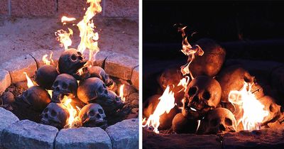 You Can Now Get Fireproof Human Skulls For Your Fire-pit, and They