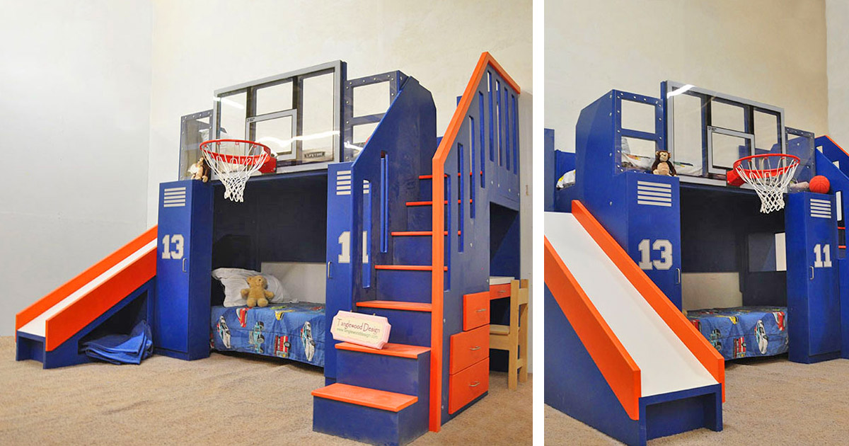 Basketball bunk sale bed