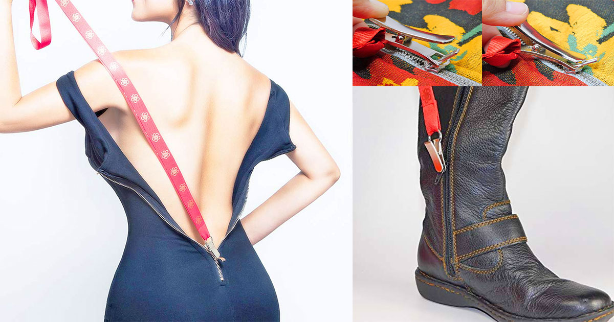 Zip Up Your Own Dress With This Zipuller