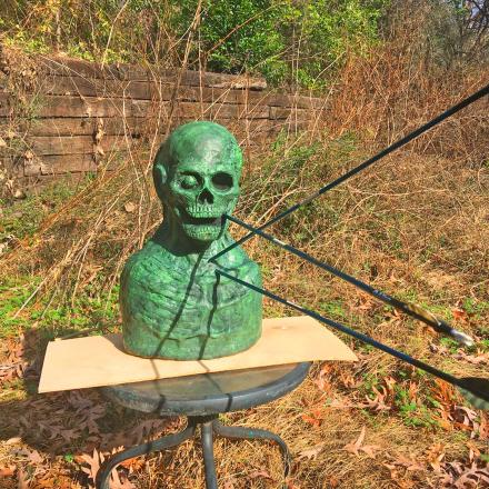 This Zombie Head Archery Target Is Perfect For Halloween Target Practice