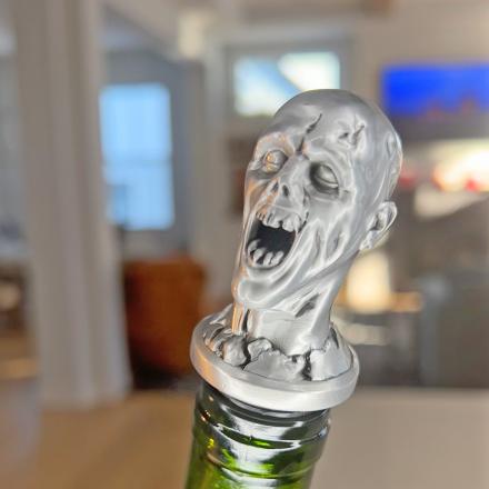 This Zombie Head Wine Pourer Is Perfect For Any Horror Loving Wine Drinker