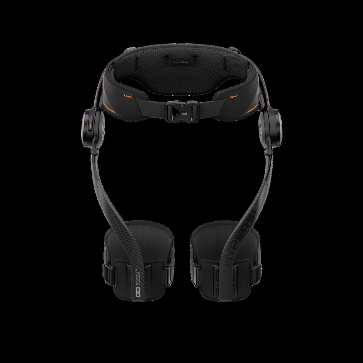 Front view of the Hypershell X Ultra S exoskeleton frame