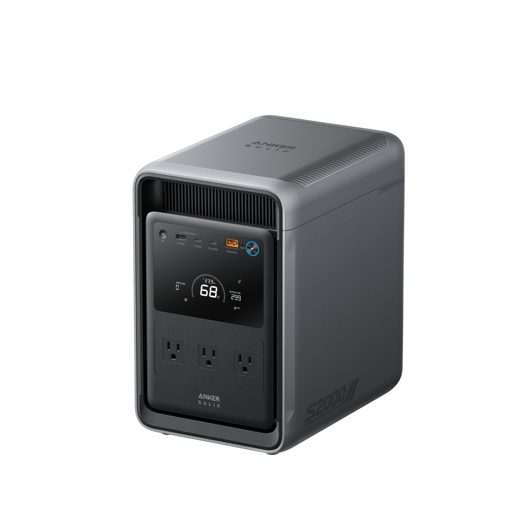 Anker SOLIX S2000 portable power station official product render