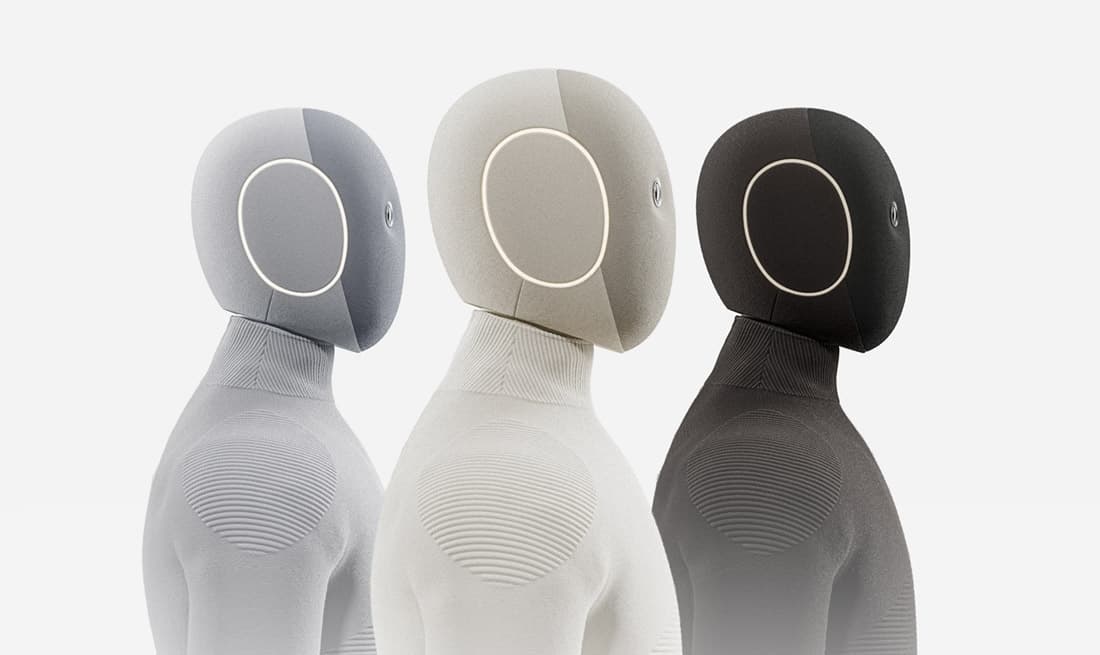 Different NEO humanoid home robot color options