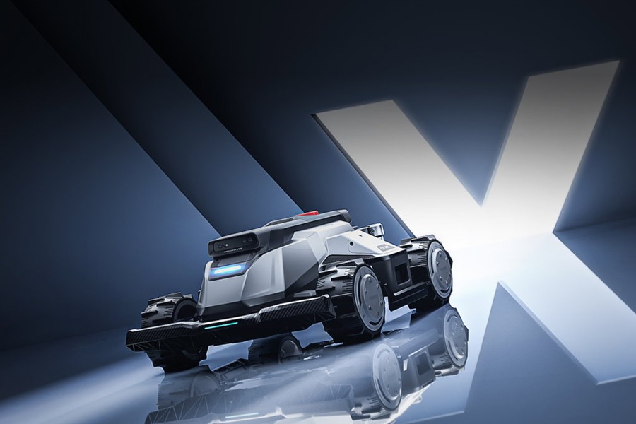 Close view of the TerraMow X AWD robot mower