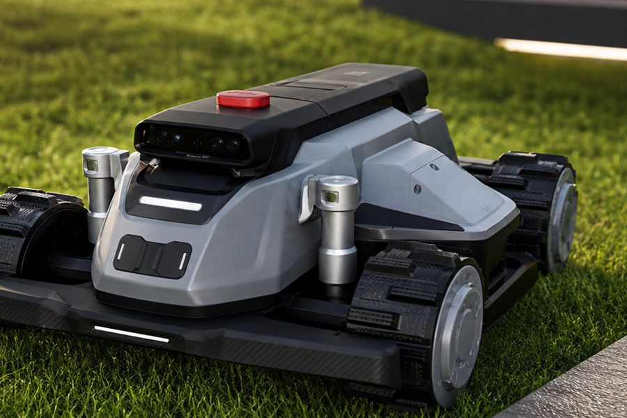 Angled product view of the TerraMow X AWD robot mower