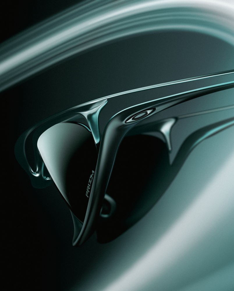 Side detail of the Oakley Infiniloop titanium and O-Matter frame
