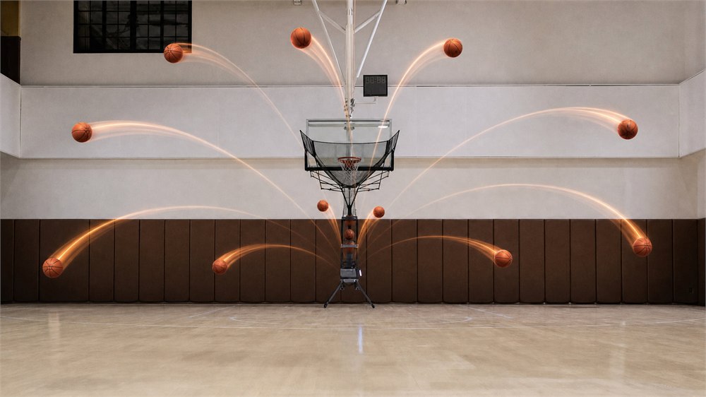 LUMISTAR CARRY showing multiple passing arcs from the training machine