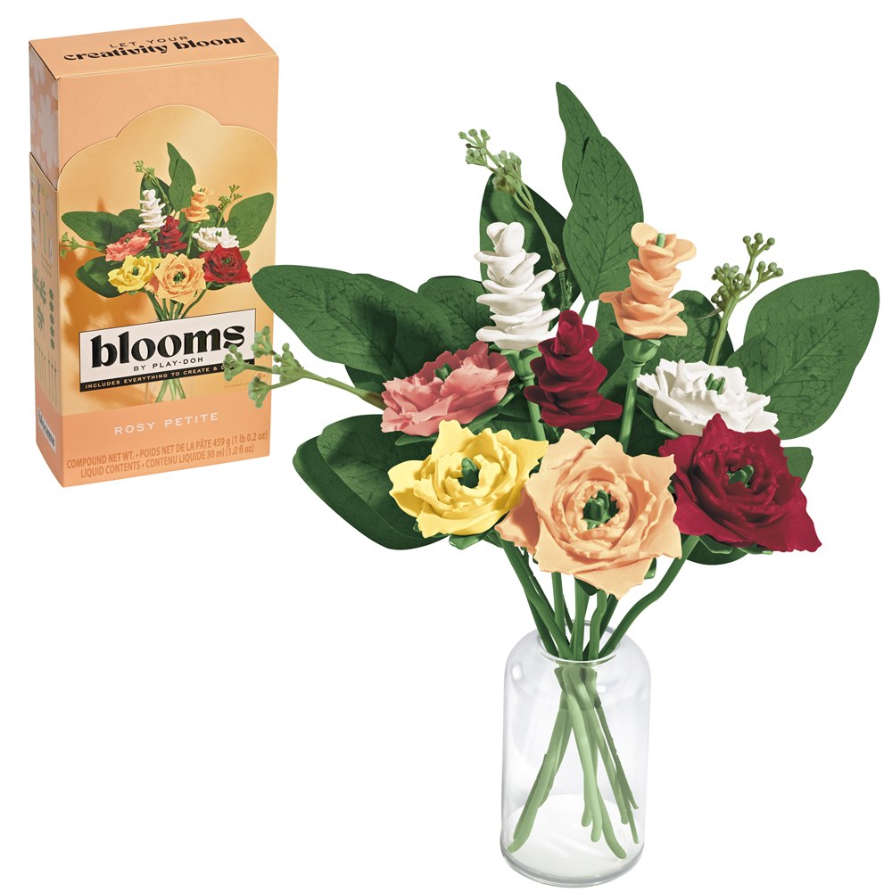 06 blooms by play doh rosy petite bouquet combo