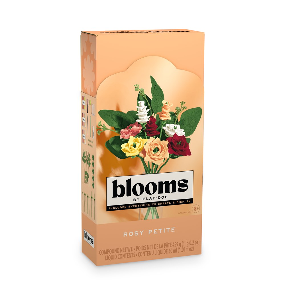 07 blooms by play doh rosy petite bouquet package