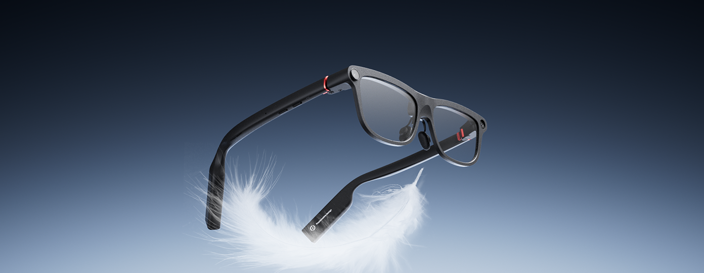 INMO GO3 glasses with subtle lens display