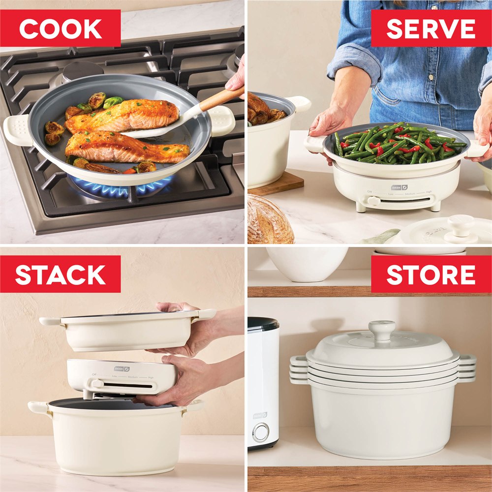 Dash Stacks cookware cook serve stack and store views