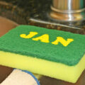 These Genius Calendar Sponges Are Labeled With Each Month So You Know When To Replace It