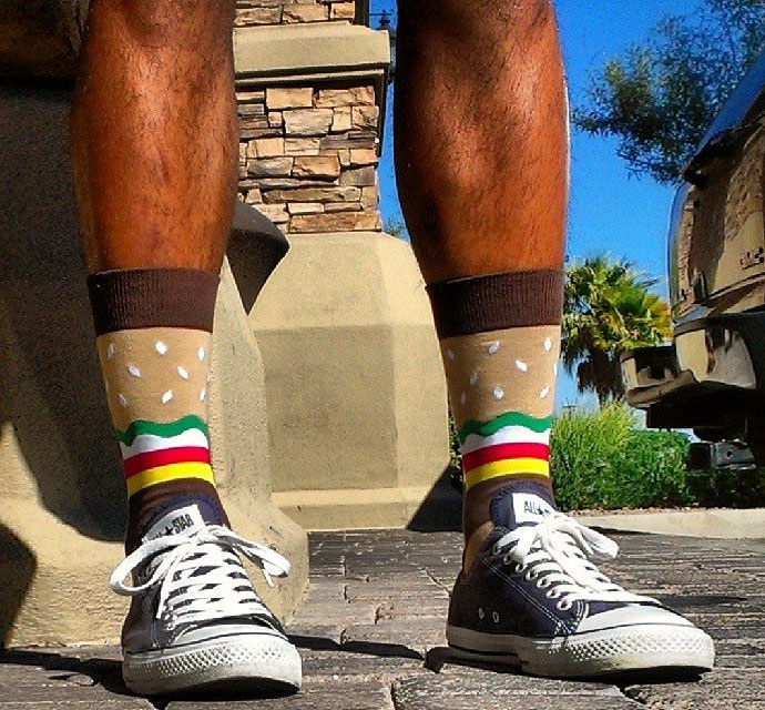Cheeseburger Socks
